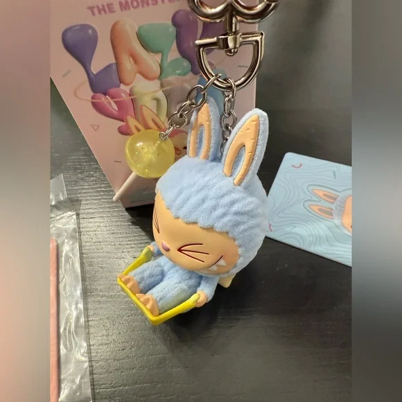Lazy Yoga Series Labubu Figurine/KeyChain/Charm -Stretched Out - Picture 3 of 8